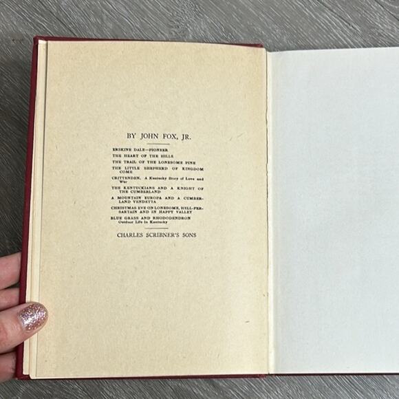 Antique Books- coffee table - red - 1920s- Erskine Dale Pioneer John Fox Jr - Picture 5 of 9